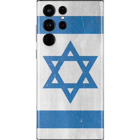 Israel Flag Distressed Galaxy S22 Ultra Skin